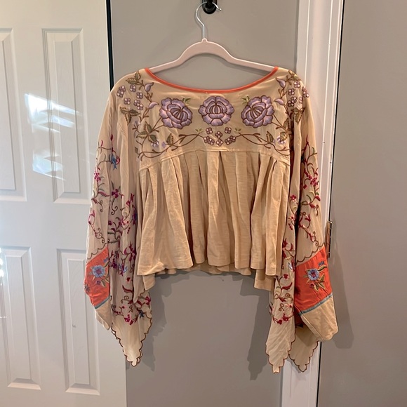 Free People Tops - Free People Boho Hippie Cropped Flowy Top